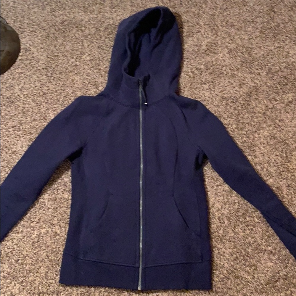 Navy Lululemon scooba jacket